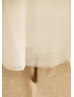 Ivory Lace Tulle Keyhole Back Knee Length Flower Girl Dress 